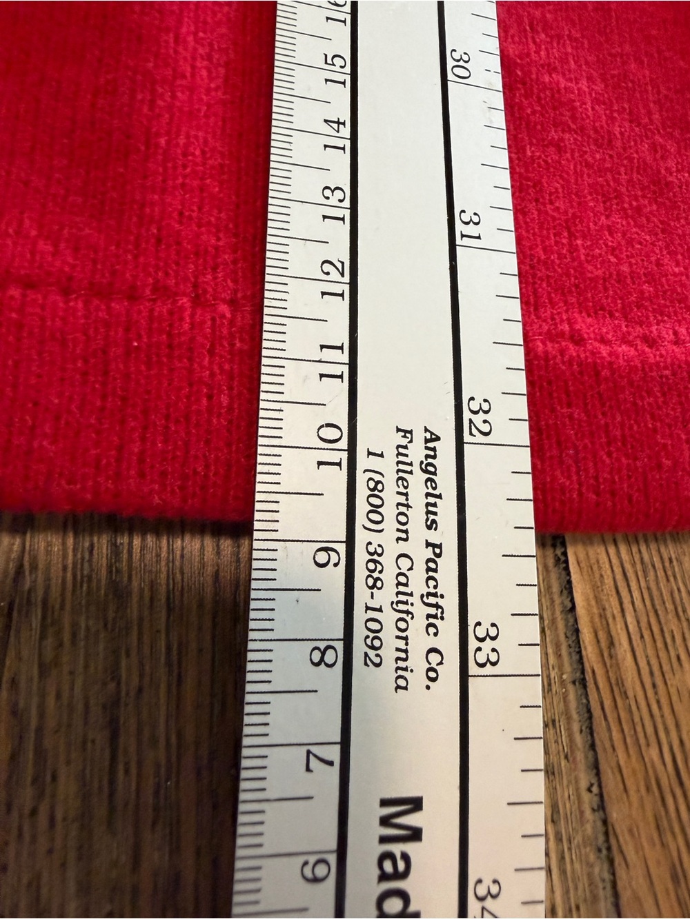 Vintage Gabrielle Red Cotton Sweater Knit Column Skirt L Made USA 1990’s - Picture 6 of 10